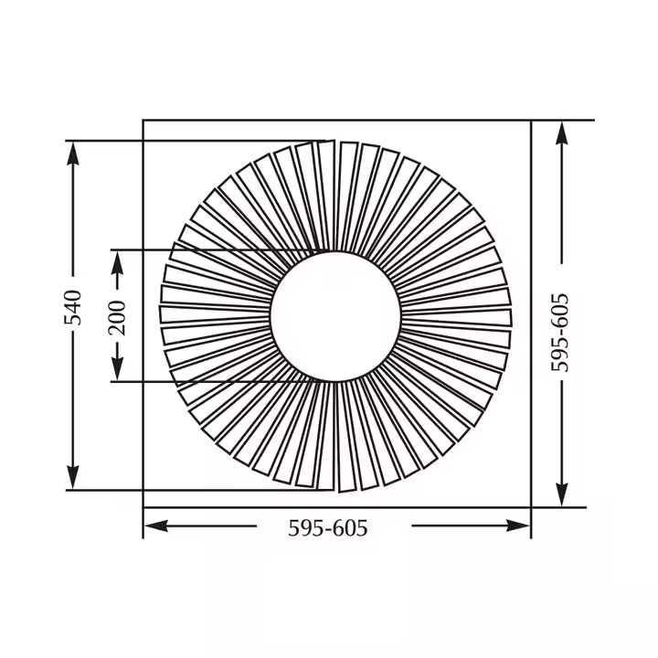 Air Vent AC Grilles Swirl Ceiling Diffuser